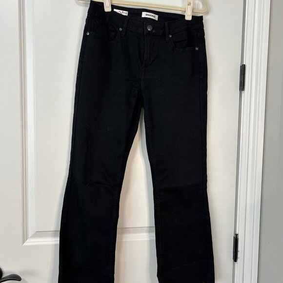 Vigoss Ladies Black Marley Raw Hem Crop Bootcut Jeans Size 29 NEW - Picture 6 of 6